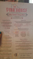 The Pink House menu