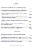 Le Donjon menu