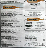 Collegiate menu