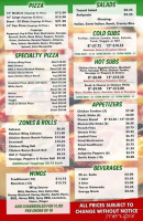 Giuseppe's Pizzeria menu