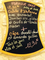 La Crêpe Au Sud menu