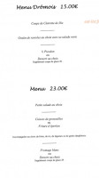 Auberge Du Bosquet Fleuri menu