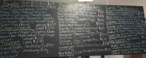 The Bagel Pit menu