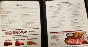 The Barn Pub Grille menu