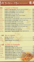 Aux Délices D'asie menu