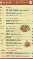 Aux Délices D'asie menu