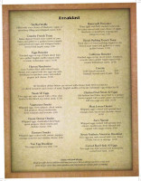 Roger's menu