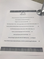 Robertson Inn menu