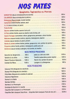 Casa Nova menu