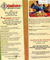 3 Chicas Mexican Kitchen menu