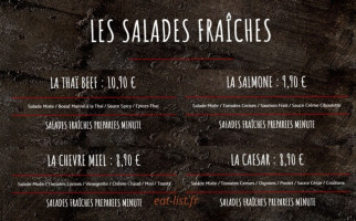 Factory's Creteil menu