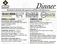 Harvest Eatery And The Blind Boar menu