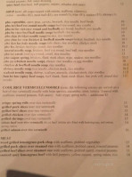 Saigon Spring menu