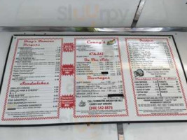 Bray's Hamburgers menu