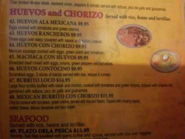 Acapulco Grill Inc menu