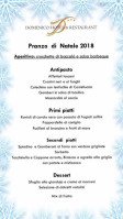 Albergo Domenico menu