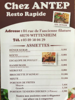 Chez Antep Wittenheim food