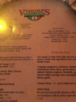 Vuocolo's Italian Pizzaria menu