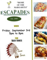 Escapades food