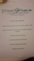 Ambasciata menu