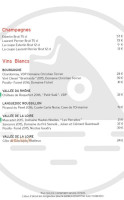 Le Bistrot des Pilotes menu