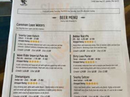 Snarky Loon Brewing menu