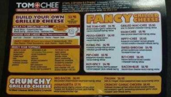 Tom Chee menu