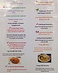 Pon Tohng Thai menu