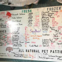 Northwest Wild Products menu