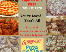 Papa Enrico's Pizza food