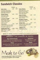 Bruegger's Bagel Bakery menu