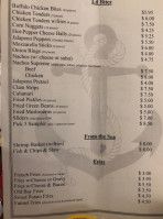 Wilson Point Inn menu