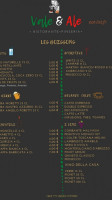 Vale&ale menu