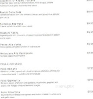 Benito's Trattoria menu