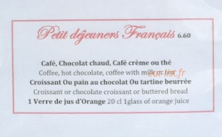 Le Royal Jussieu menu