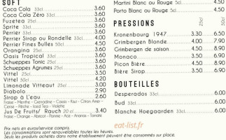 Mon Amie Suzette menu