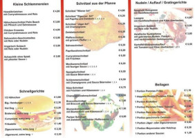 Grillrestaurant menu