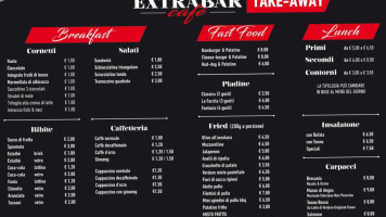 Extrabar Cafe menu