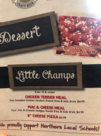 Champs Pizza menu