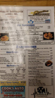 Main Street Diner menu