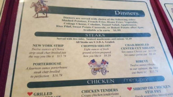 Paul Revere Family menu