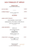 Le Petit Pavillon menu