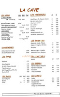 Le Petit Pavillon menu