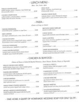 Giorgio's menu