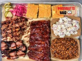 Porky Butts Bbq food