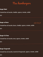 Le Grill menu