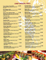 Yume Asian Bistro menu