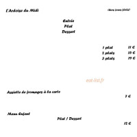 L'Annexe menu