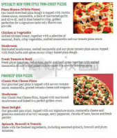 Sbarro menu