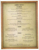 Roger's menu